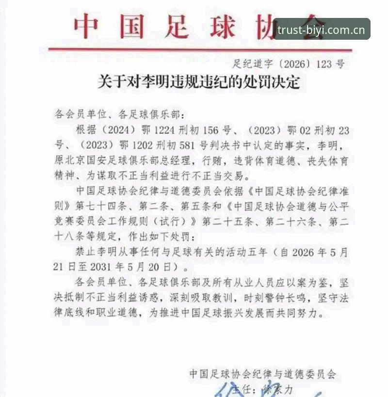 5种足球腐败行为解析：从足协第三批禁足名单看行业整治力度